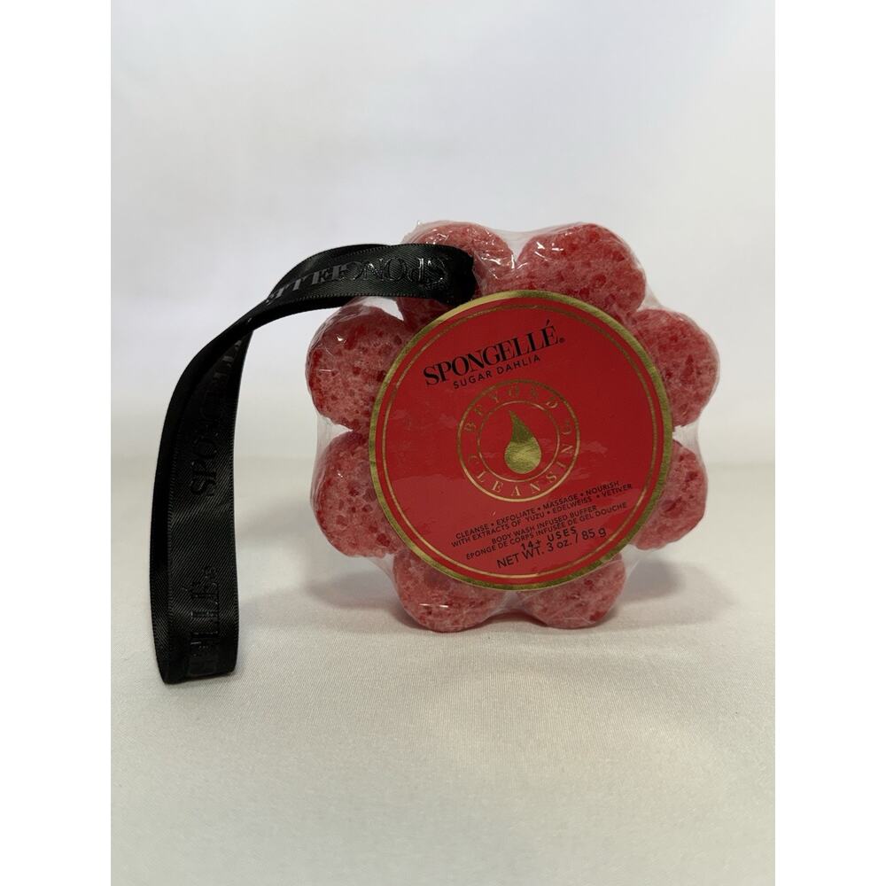 SPONGELLE SUGAR DAHLIA BODY WASH INFUSED BUFFER SPONGE 3 OZ - NEW SEALED